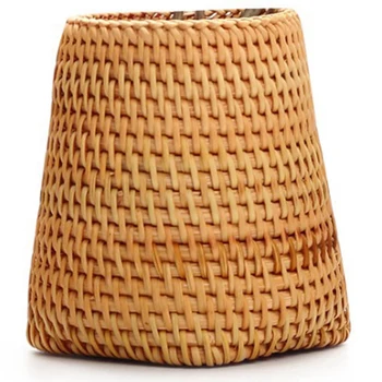 

Handmade Autumn Rattan Weaving Tea Ceremony Accessories Storage Box Storage Moldproof Pen Holder