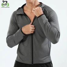 BABROK мужские спортивные куртки с шапками Спортивная подготовка на открытом воздухе Кемпинг Рыбалка занятия в тренажёрном зале бег фитнес толстовки с капюшоном пальто