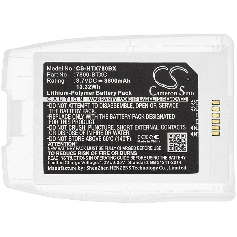 Аккумулятор cameron sino 3600mah для DOLPHIN 7800 HONEYWELL Dolphin 7800 DOLPHIN 7800-BTXC 7800-BTXC-1 HONEYWELL 7800-BTXC