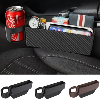

Auto Storage Seat Crevice Storage Box Bag Pocket Drink Holder Car Organizer Stowing Tidying Accessories Interior Voiture Coche