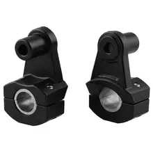 Универсальный фрезерный станок с ЧПУ Алюминий 2 дюймов поворотными мотоциклетные Руль управления для 22 мм 28 мм 7/8 1 1/8 ручка зажимы для пазовой фрезы черный Прямая