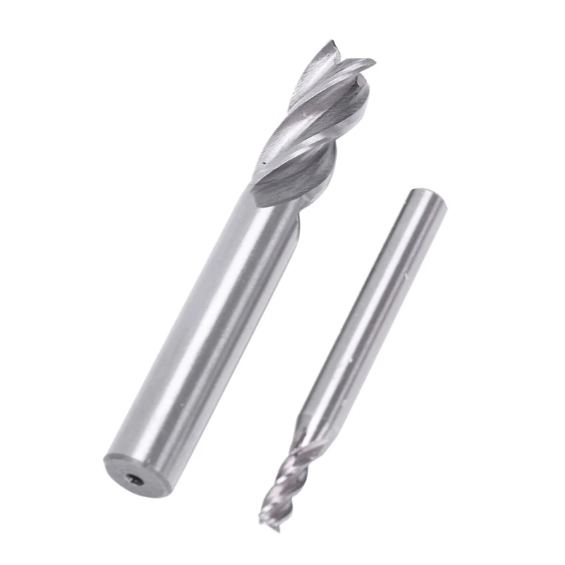 10Pcs 4 Flute End Mill Set Straight Shank High Speed Steel Milling Cutter Tool Set 1.5/2/3/4/5/6/7/8/9/10Mm