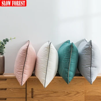 

Slow Forest Neck Pillow Double Sided Bedding Body Pillow Plane Home Hotel Sleep Supplies 48x74cm