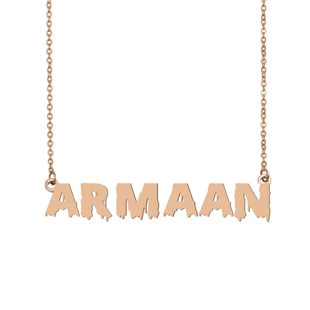 Armaan Name Necklace , Cool Bloody Art 
