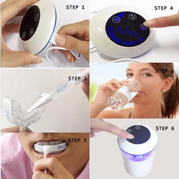 Wholesale oem  private logo smart LED light  portable home Dental Tooth Teeth Whitening Kit