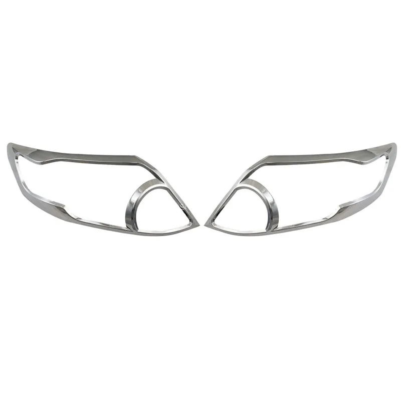 

For Toyota Fortuner 2011 2012 2013 2014 ABS Head Light Lamp Cover Trim Frame Protector Sticker Car Styling Accessory