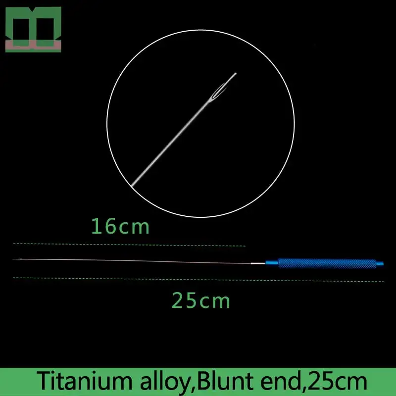 Прокол Иглы тупым концом Из Нержавеющей Стали Хирургический Операционный инструмент косметической пластической хирургии линия пирсинга высечки затонувшего - Цвет: Золотой