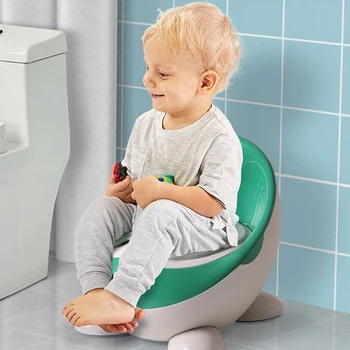 

Oversized Baby Toilet Training Portable Toilet Children's Toilet Seat with Cushion Infant Baby Toilet Seat Potty Urinal Toilet