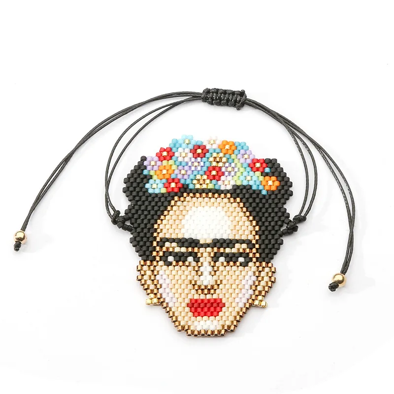 

Simple and Stylish Cartoon Character Bracelet with Rice Beads