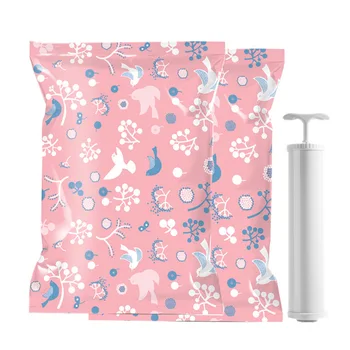 

11PCS Vacuum Bag For Clothes Storage Bag With Valve Home Organizer Package Foldable Compressed Large Seal Space Saving Seal Bags