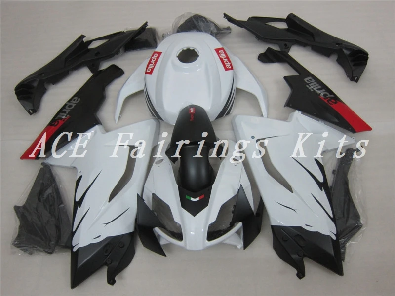 

New ABS Injection Fairing Kit Fit for Aprilia RS125 06 07 08 09 10 11 RS4 RSV 125 2006--2011 Fairings set black white custom