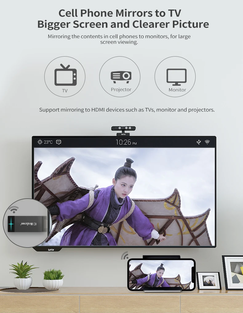 Mirascreen D5 Wifi 2,4G/5G Дисплей ТВ ключ 1080P Miracast Airplay отзеркаливание DLNA к Hdtv для телефона Ios Android Crome Cast