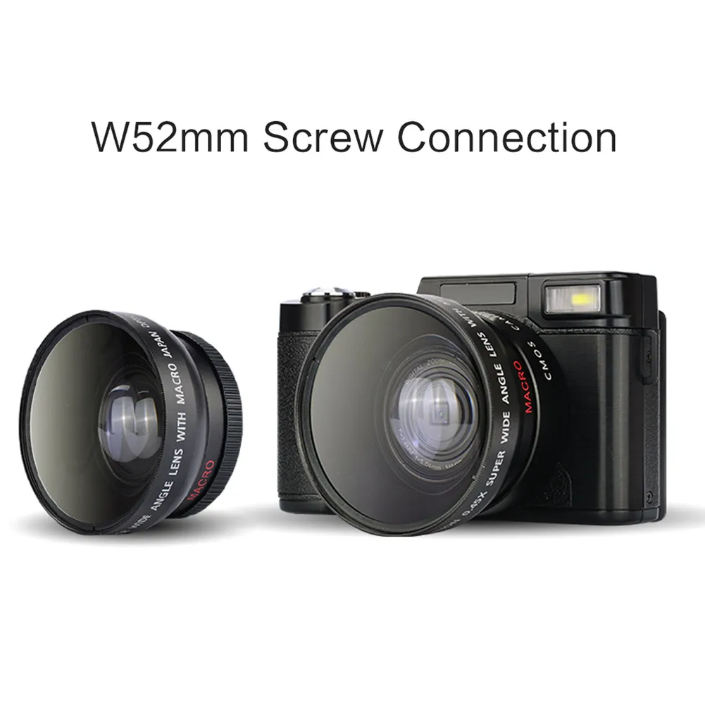 

Digital Camera Camcorder HD Display 3 Inch Portable 4x Zoom with Flip Screen SP99
