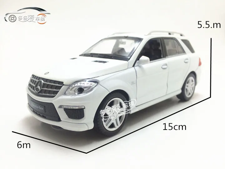 1:32 Mercedes-Benz ML63 SUV четыре двери звук фото синтетический Золотой литье модель автомобиля детские игрушки