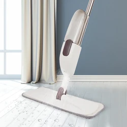 Spray Flat Mops With 3Pcs Microfiber Pads Dry Wet Usage Magic Home Kitchen Bathroom Floor Mop Lazy Mops Household Cleaning Tools