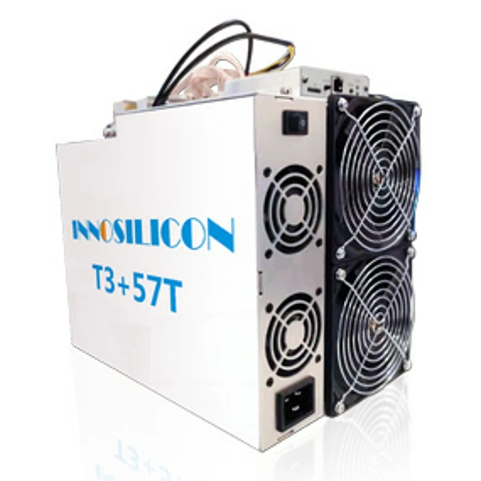 Шахтер Innosilicon T3+ Asic 57T BTC Майнер лучше, чем T3 T2T Antminer S17 S9 S9k S9SE S17e T17 T17e S15 T15 M20S M21S M21 M3