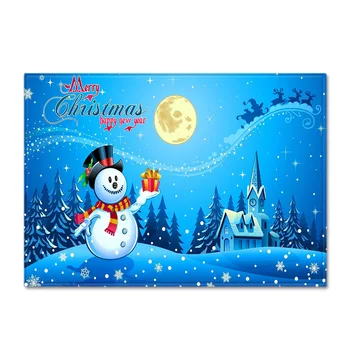 

Cross-Border Christmas Living Room Mat Bedroom Restaurant Carpet Carpet Amazon Door Mat Generation Graphic Customization