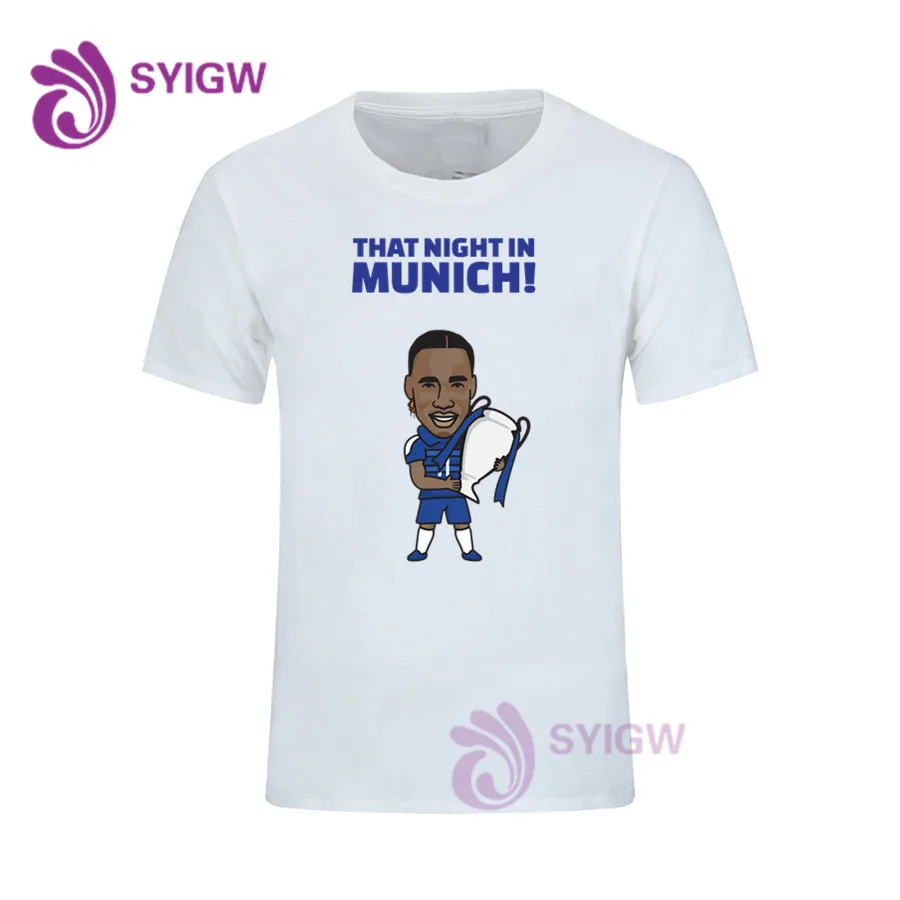5 Didier Drogba, футболка с рисунком, короткий рукав, повседневные топы, крутой принт, хлопок, Мужская футболка классная, футболка 0122-7 - Цвет: 5