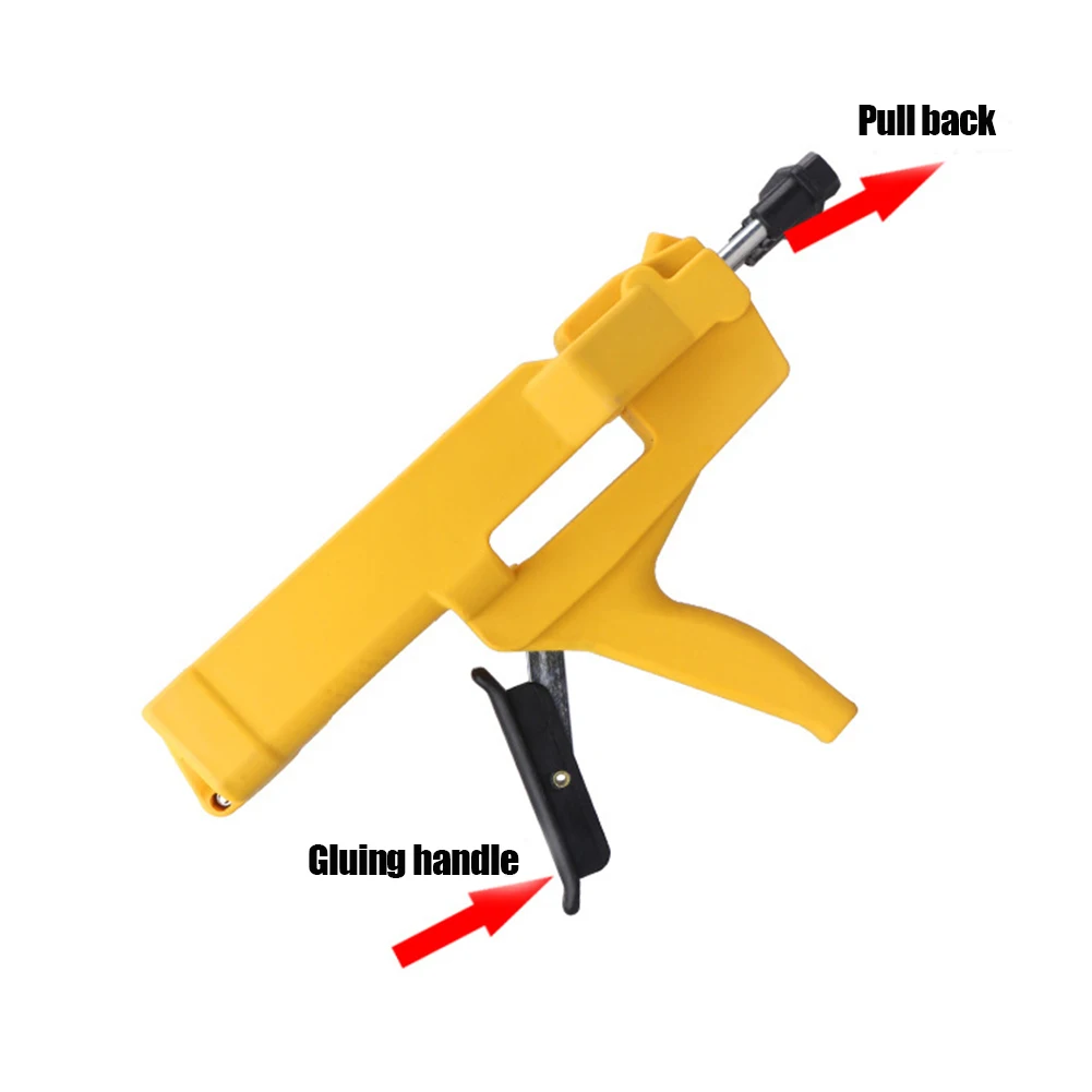 

Newly Double-Tube Caulking Hose Dual Component Adhesive Glue Applicator Porcelain Glue Filling Tool XSD88