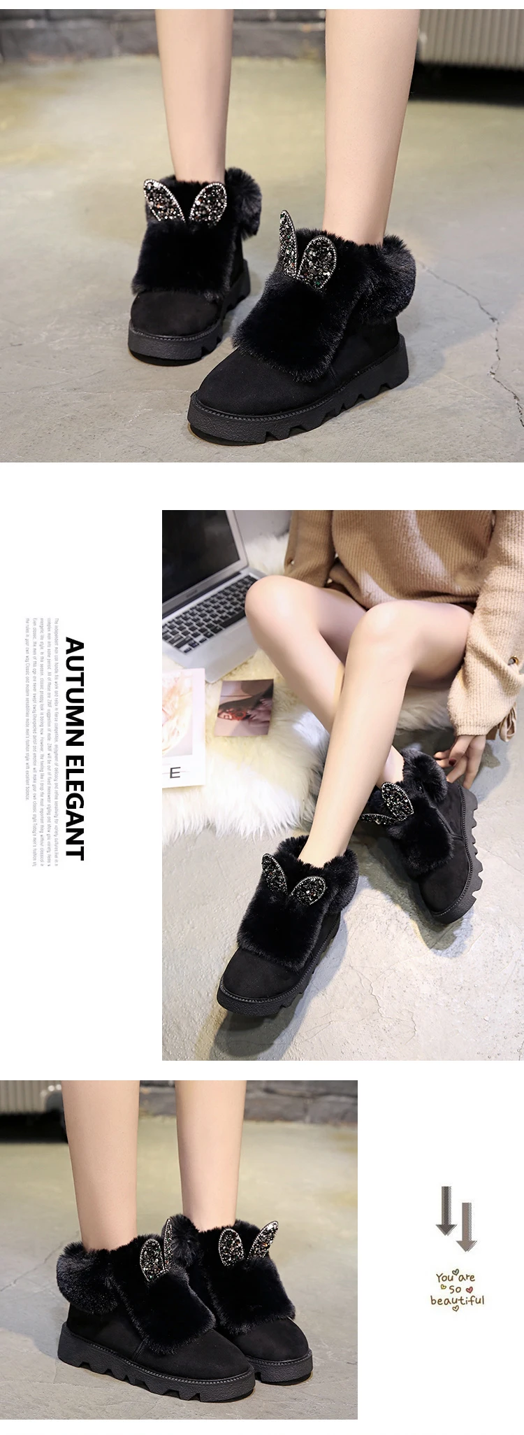 WWKK/женские классические зимние ботинки высокого качества Зимние ботильоны на толстой подошве из натуральной кожи с натуральным мехом брендовая теплая женская обувь