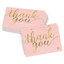 50 pces obrigado por apoiar meu cartão de visita pequeno obrigado cartão de apreciação cardstock para proprietários vendedores