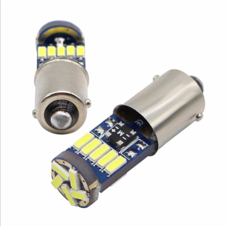 HYZHAUTO ڵ ׸  ¦ ̵ Ŀ , Ba9s T4W LED ڵ , ȭƮ 4014 15-SMD T11 H6W, ĵ 12V, 10 