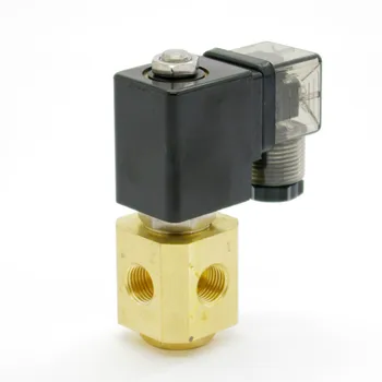 

3/2 Way Direct Acting Brass Solenoid Valve For single acting air cylinder test equipment small-flow oil control system