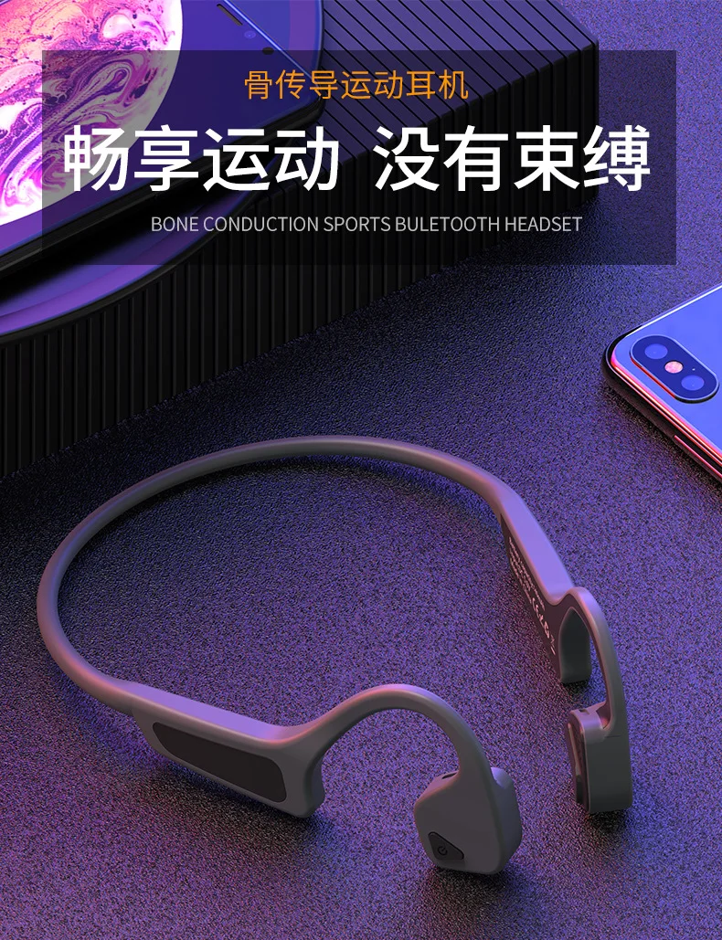 Bluetooth-гарнитура с костной проводимостью, Спортивная беспроводная гарнитура для бега, bluetooth-гарнитура, беспроводные наушники, спортивные наушники