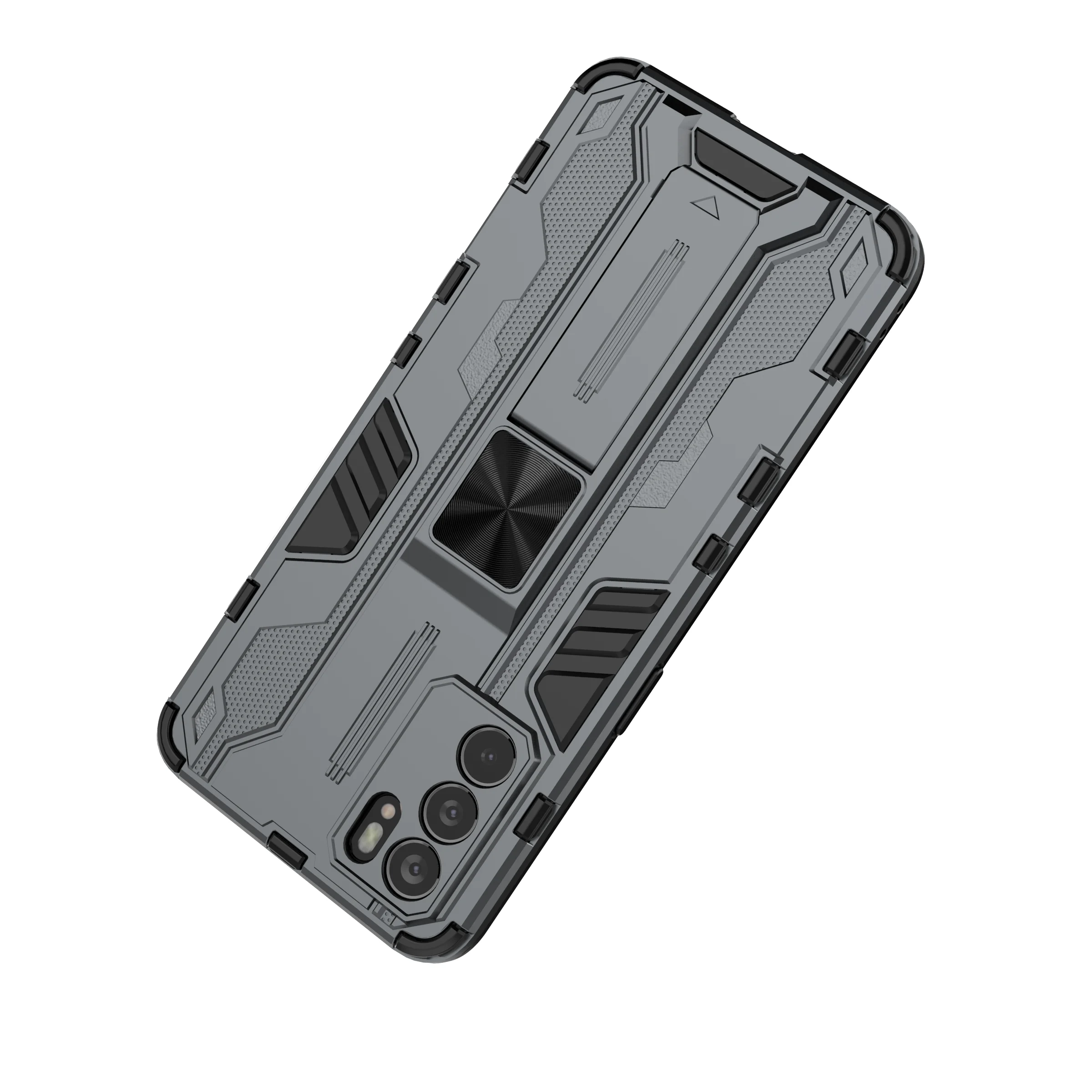 Armor Metal Magnetic Phone Case For Oppo Reno Find F19 X3 5Z 5G K9 4G Lite 5F 6 Pro Plus 5  Invisible Bracket Protector PC Cover