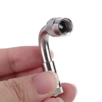 

90 Degree Bend -Valve Extender Tire Stem Wheel Adapter for Car Motorcycle M2ED