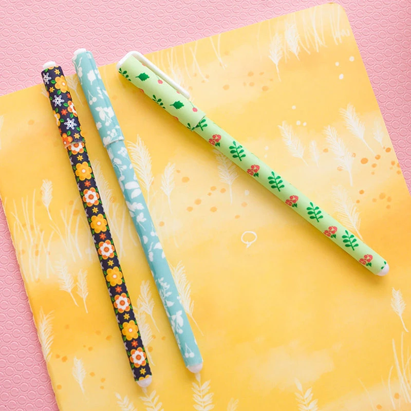 Roller Ball Pen 6pcs/Set Black/Colorful Students Writing Tool Office Accessories 15cm Creative Stationery Gift School Supplies