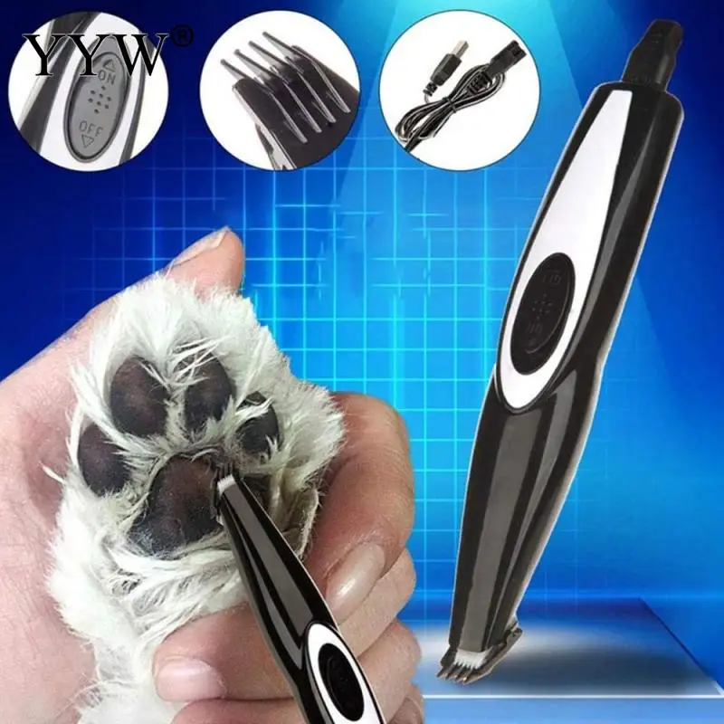 

Pet Shaver Dog Cat Foot Hair Trimmer Pet Grooming Tool Silent Electrical Shearing Machine Usb Rechargeable Hair Shaver Machine
