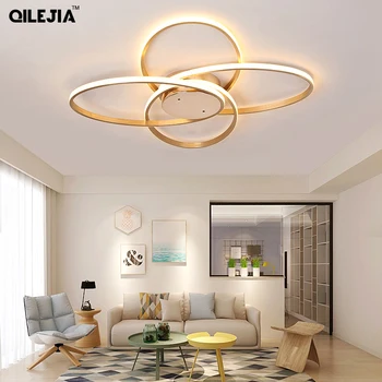 

Ceiling lights gold body For Bedroom LED ceiling lamp Lustres Large Ceiling Lighting Fixtures AC85-260V luminaire