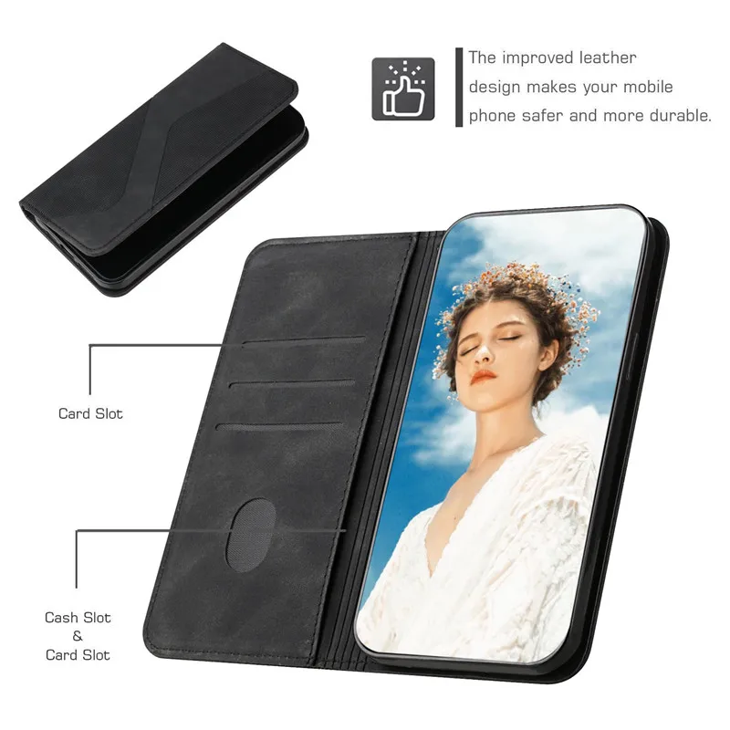Huawei P40 Lite Case Magnetic Leather Flip Cover on For Funda Huawei P40 Lite E P 40 P40Lite E Pro Wallet Phone Case Bag Coque 5
