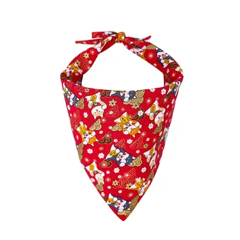 

Pet Dog Cotton Pet's Saliva Towel Pet Scarf Triangular Binder Dog Accessories Pet Supplies Cat Dog Scarf Large Dog Accessories