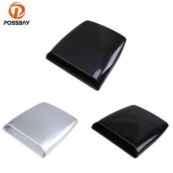 

POSSBAY Car Stickers Air Flow Intake Scoop Turbo Bonnet Vent Cover Hood Decoration Sticker Black/White/Silver/Imitation Carbon