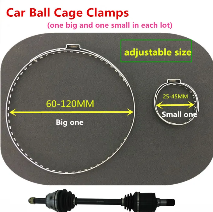 

Free shipping!Adjustable size of Car Ball Cage Clamps,Dust Cover Clamps,