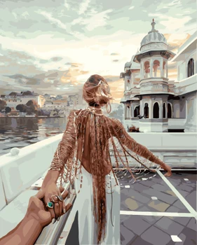 

PAINTBOY Picture Modern Framed Pictures Painting By Numbers DIY Oil Painting On Canvas Home Decor 40x50cm