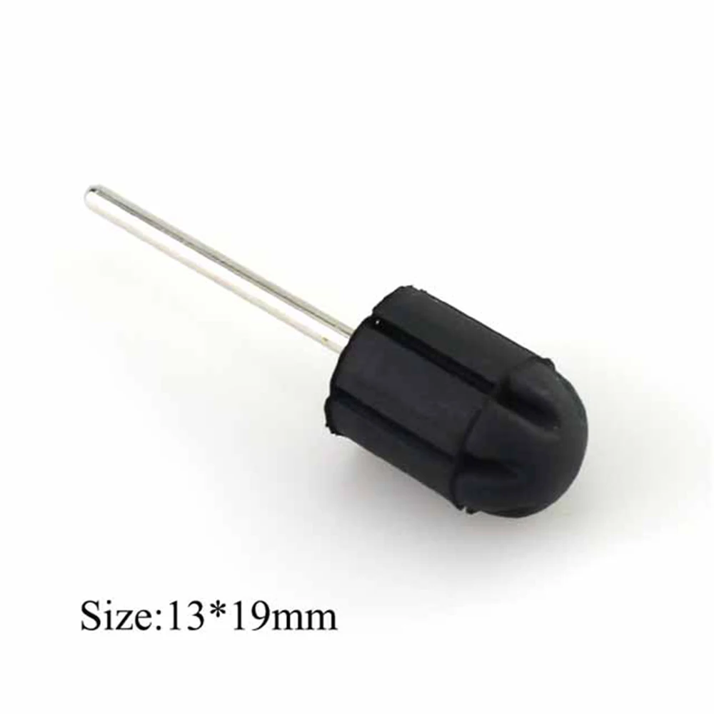 전문 고무 샌딩 밴드 네일 드릴 블록 캡 커터 비트, 매니큐어 페디큐어용, 5*11, 7*13, 10*15, 13*19, 16*25, 1 개