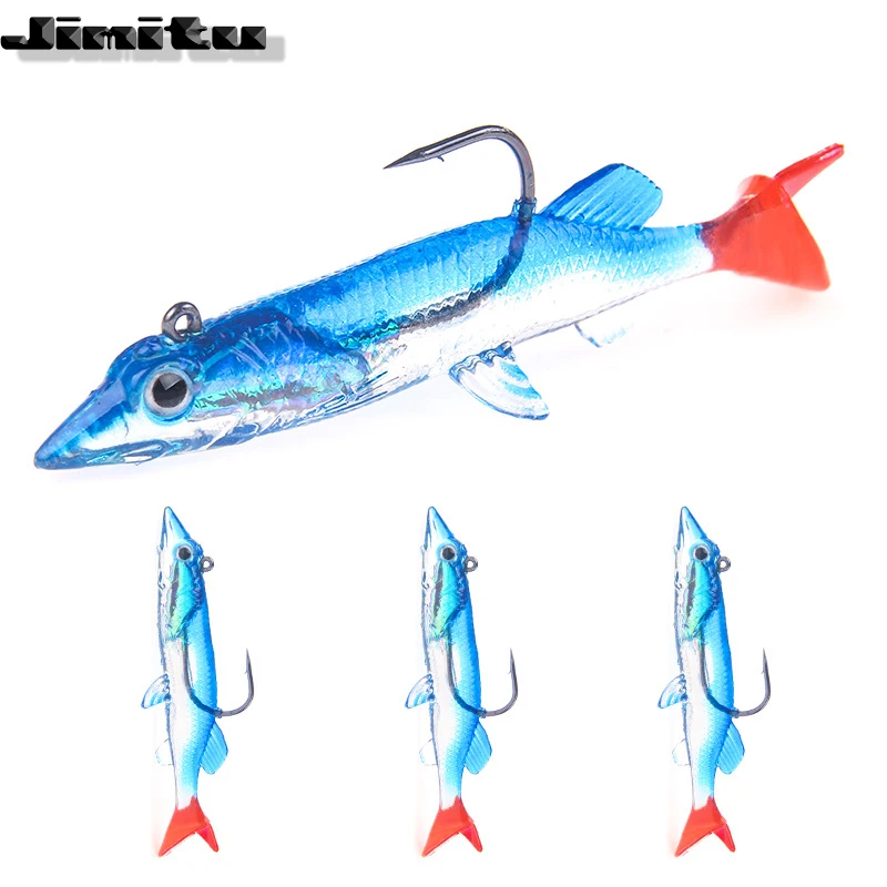 

2020 New 3pcs/lot 7.5cm soft lures Of Fishing Soft Wobblers Fishing Lure Silicone Double Swimbaits isca Artificial Carp Fishing