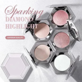 

Sparking Diamond Highlight Powder Highly Pigmented Ultra-glossy Shimmering Highlight Profile Face Makeup MPwell