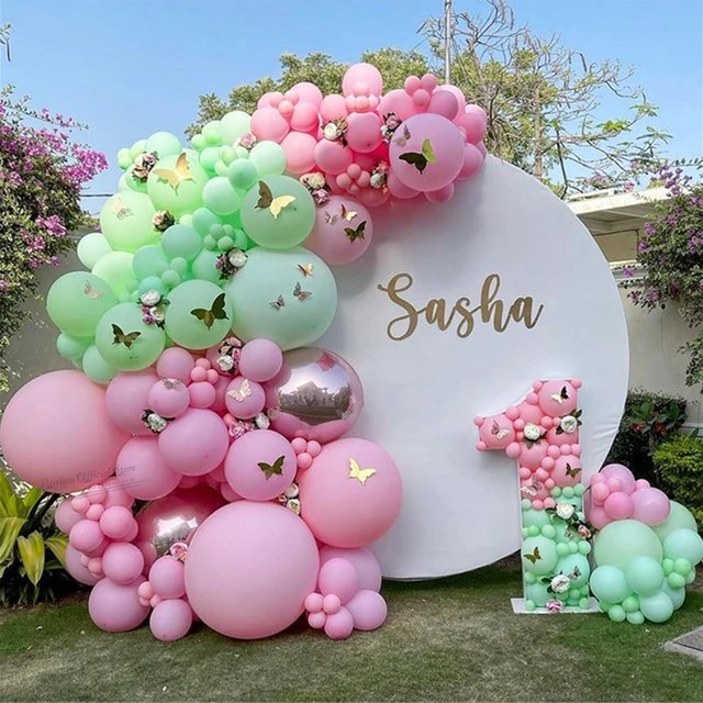 Pink Green Baby Shower Decorations Girl Kit, Flower Blush Baby Shower –  Studio 118