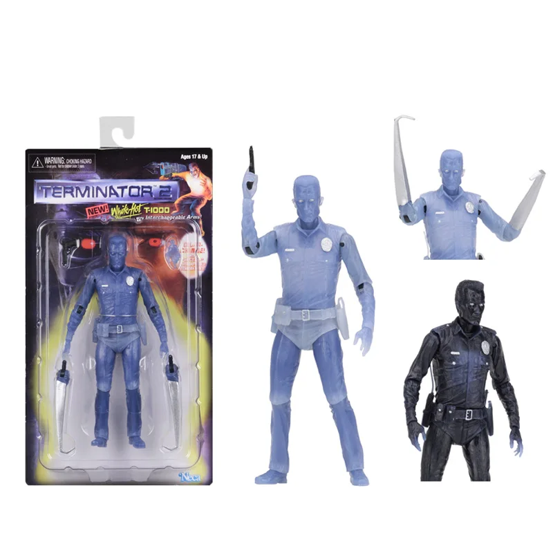 В наличии NECA - Terminator экшн-фигурка в масштабе 2 7 дюймов-Kenner Tribute-белая Горячая