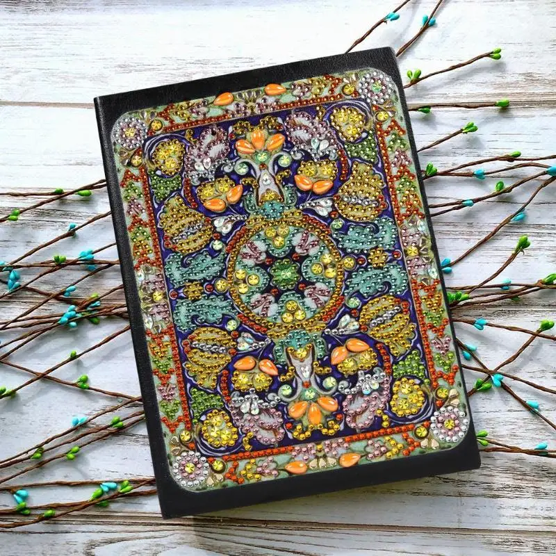 DIY Мандала специальная форма алмазная живопись смола алмаз личность альбом 50 страниц А5 студенческий блокнот
