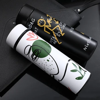 

500Ml Thermos Double Wall Stainless Steel Vacuum Flasks Thermos Cup Bottle Picasso Abstract Painting Thermo Cup Flask Water Bott
