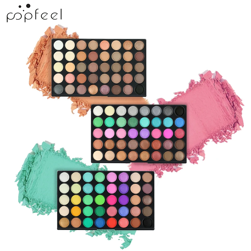 POPFEEL 120 Colors Eyeshadow Palette Cosmetic Matte and Pearlescent Eye Shadow Makeup Set |