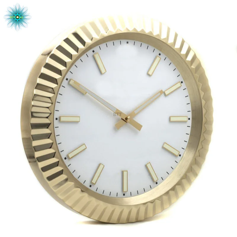 Роскошные дизайнерские настенные часы металлические часы настенные часы логотипы лучший подарок