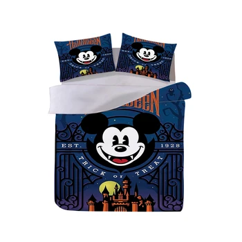 

The Nightmare Befor Christmas Bedding Set Mickey Minnie Duvet Cover Pillowcase Adult Children Gift Queen King Size Bed Set