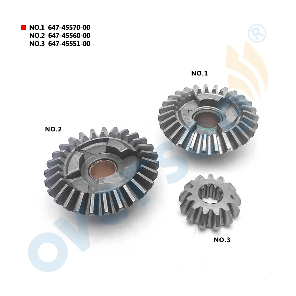 647-45560 OUTBOARD GEAR Kit 647-45570 647-45560 647-45551 For Yamaha Outboard Motor 6HP 8HP 3pcs/kit