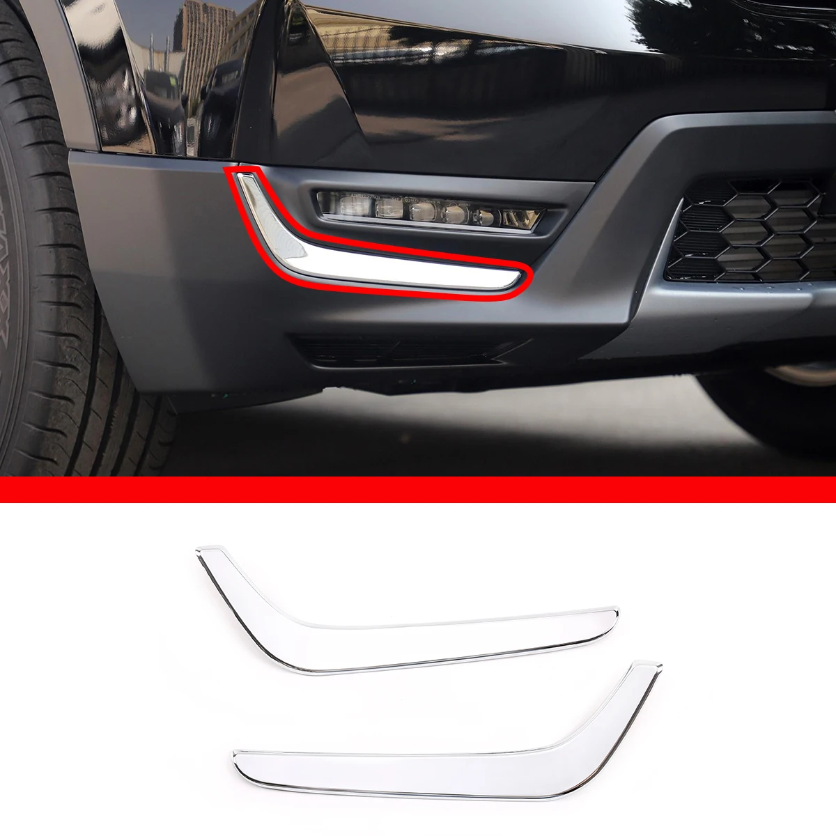 

Для 2017-2019 Honda CR-V ABS передняя противотуманная фара, отделочная полоса, аксессуары для внешнего украшения автомобиля